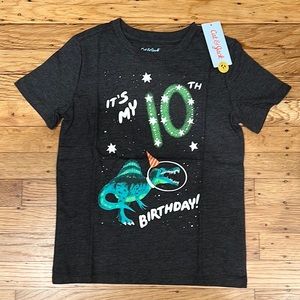 Super Soft 10th Birthday Dinosaur in Space T-shirt 🦕